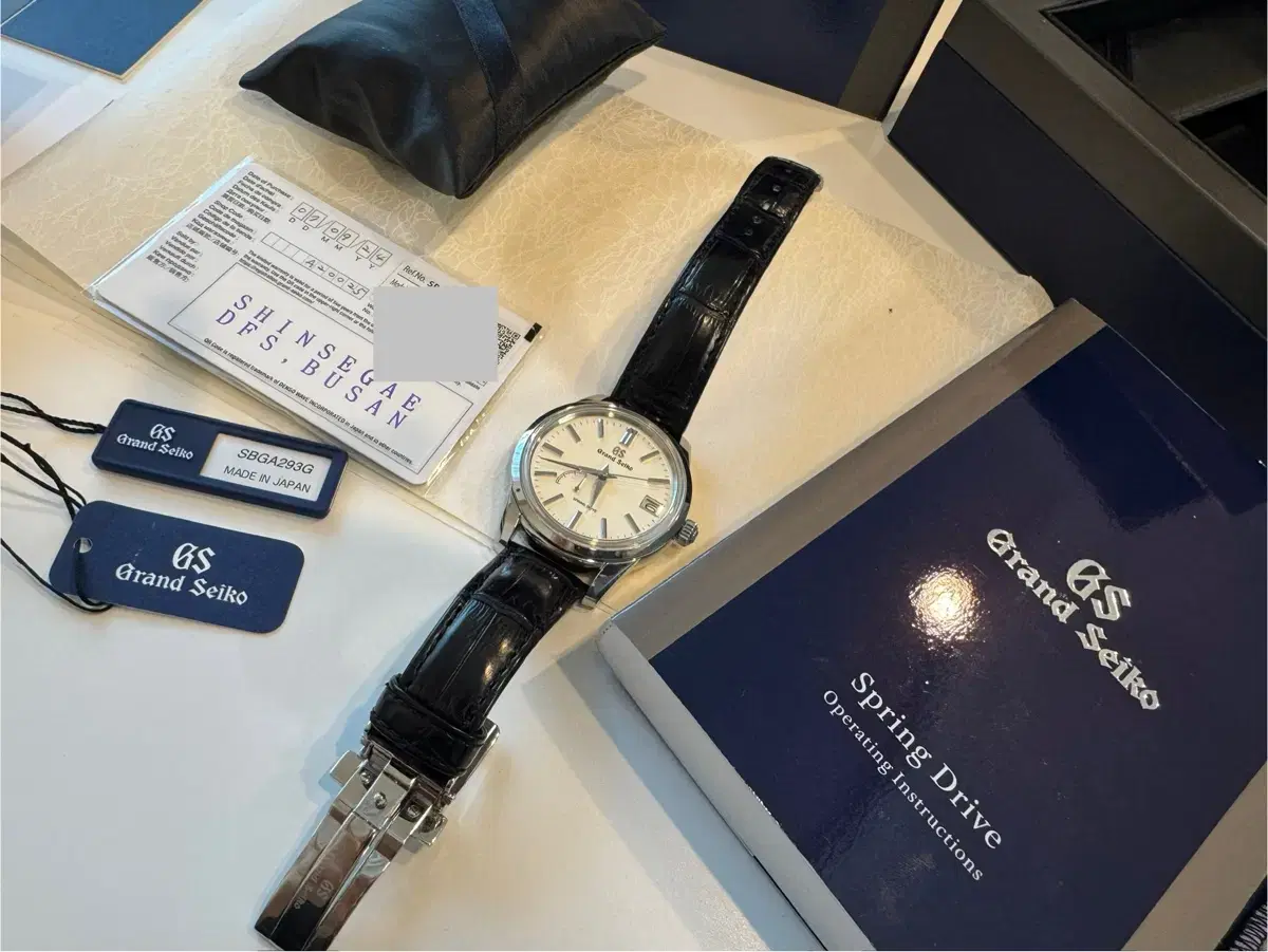 Grand Seiko 그랜드세이코 SBGA293 가죽 시계